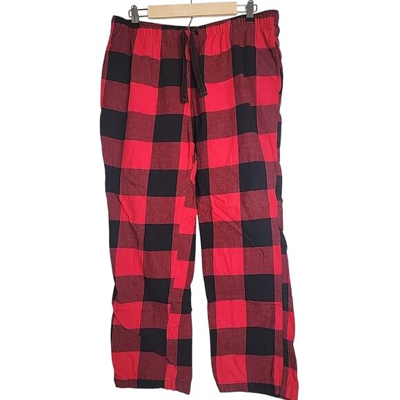 Old Navy Pajama Shirt Pants Size Large Womens Flannel Plaid 2 Piece PC Set EUC - Picture 3 of 8